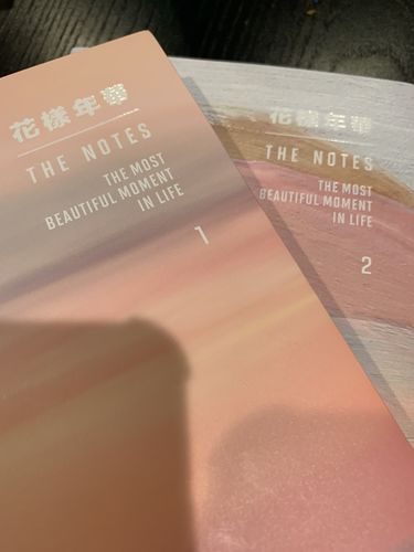 Customer photo review of Official BTS "The Most Beautiful Moment In Life: THE NOTES 1 and 2" Package Set