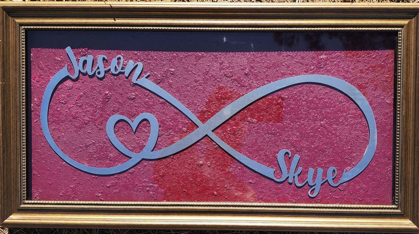 Customer photo review of Infinity Sign- bedroom wall decor for couples, anniversary and wedding, eternity symbol