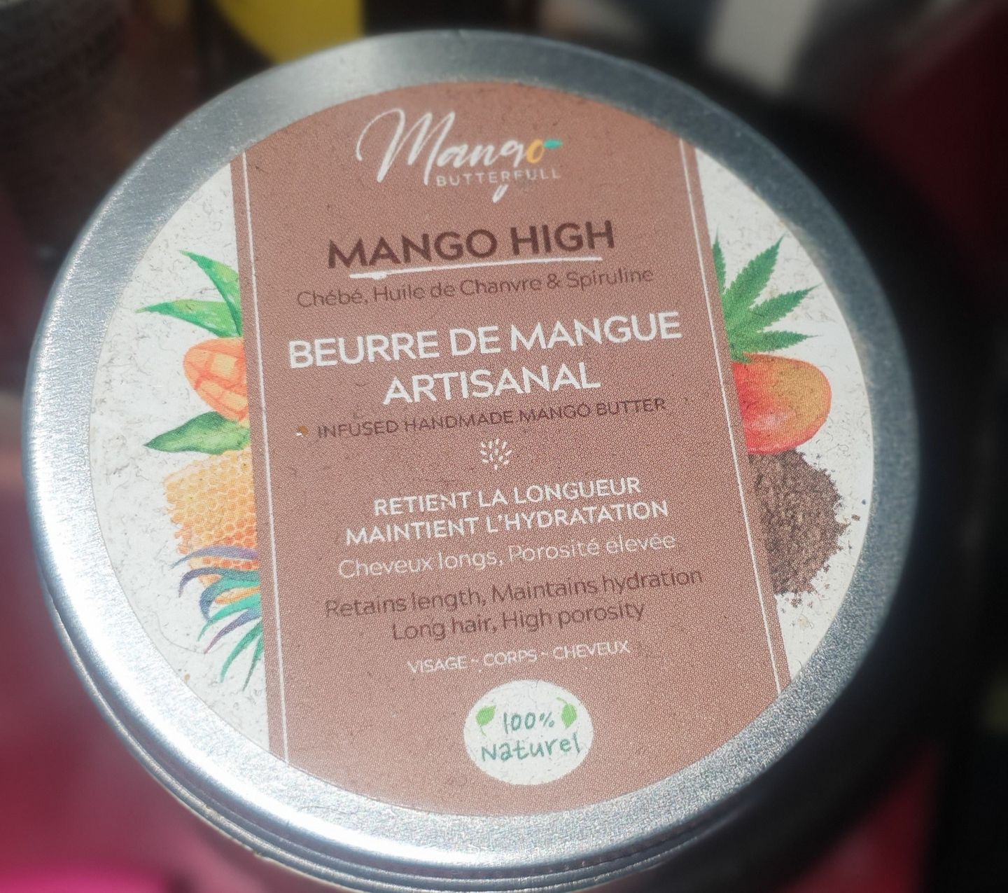 Customer photo review of Beurre de mangue artisanal HIGH