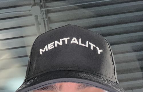 Customer photo review of MENTALITY WORDMARK HAT - BLACK