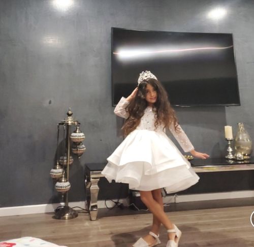 Customer photo review of Cute Baby Girls Bow Puffy Birthday Wedding Princess Dress