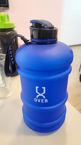 Customer photo review of [New] Navy Blue Flip Cap 2.2L Oversized Bottle (Semi Transparent)