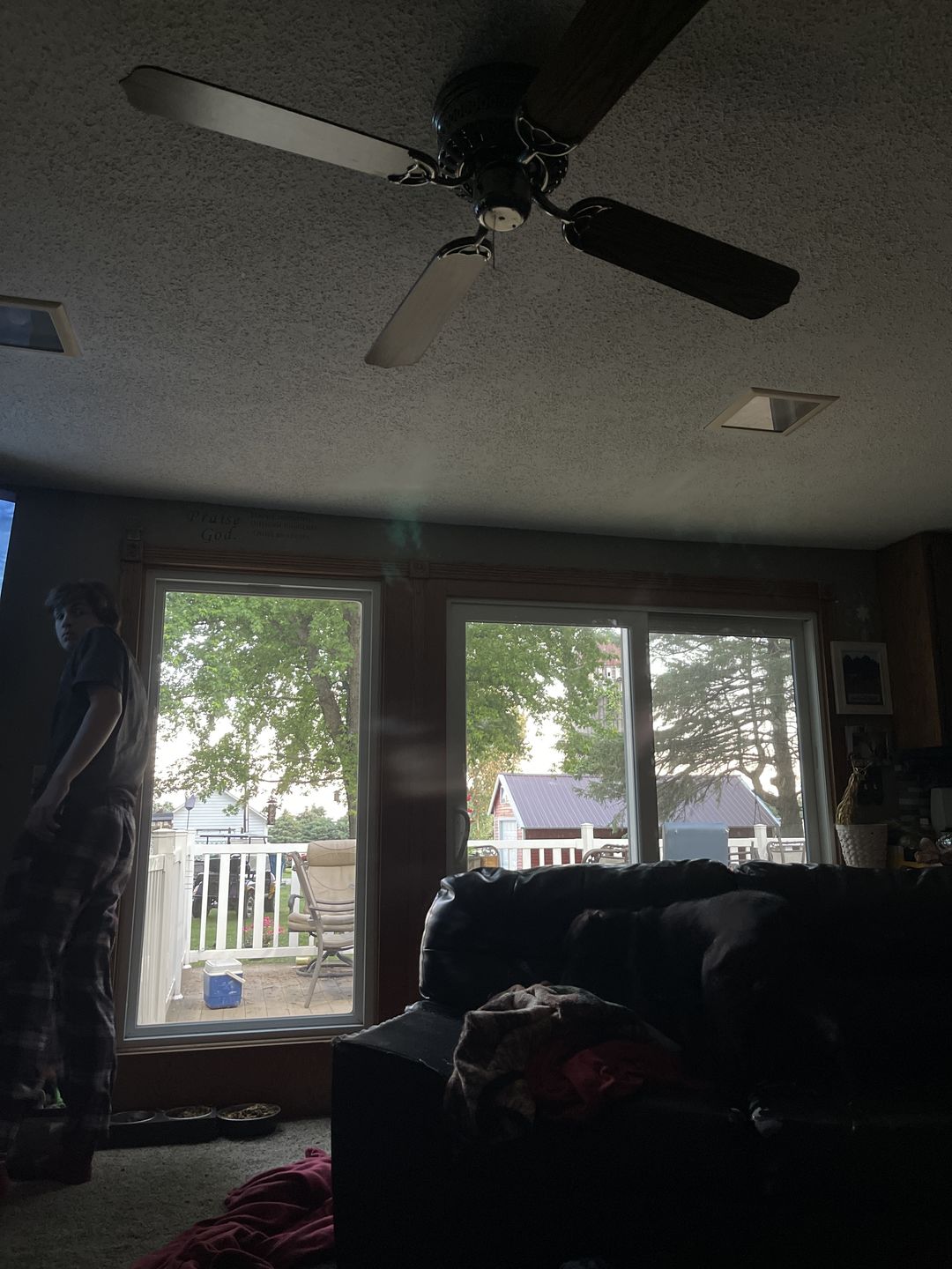 Customer photo review of LED Flood Light, 50W 5700K Daylight White, Knuckle Mount, UL, DLC Listed, Bronze, IP65, For Gardens, Court, Lawn, Patio as well as LED Security Light