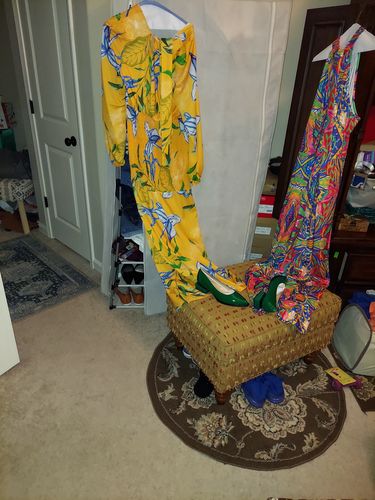 Customer photo review of [Pre order] Tropical Print Sleeveless Jumpsuit