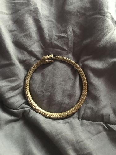 Customer photo review of Brass Ouroboros Bracelet