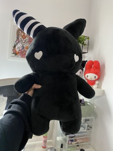 Customer photo review of Rabbit Plush Backpack 24" (BLACK)