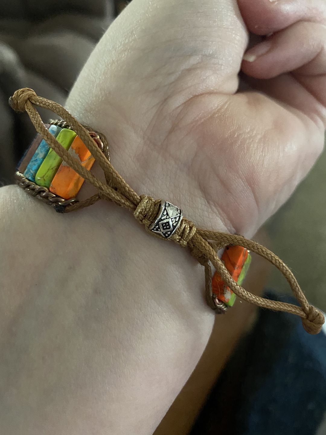 Customer photo review of Healing Chakra Protection Apple Watch Strap