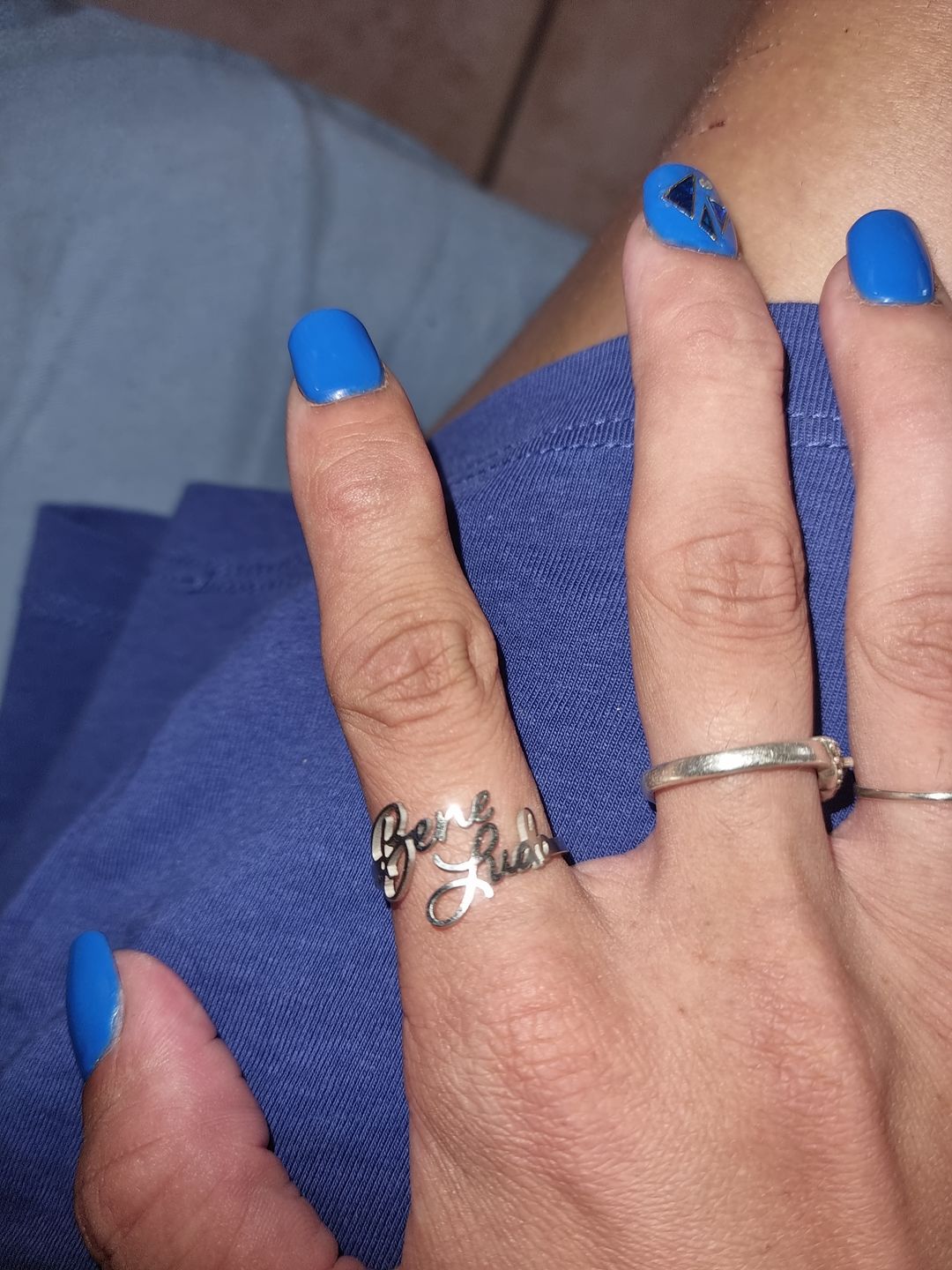 Customer photo review of [NOUVEAU] Bague Deux Prénoms Personnalisable