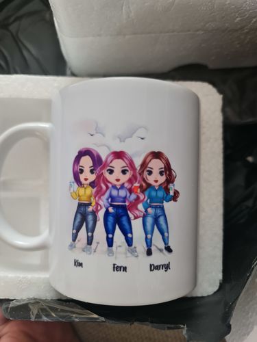 Customer photo review of I Hope We're Friends Until We Die Custom Coffee Mug