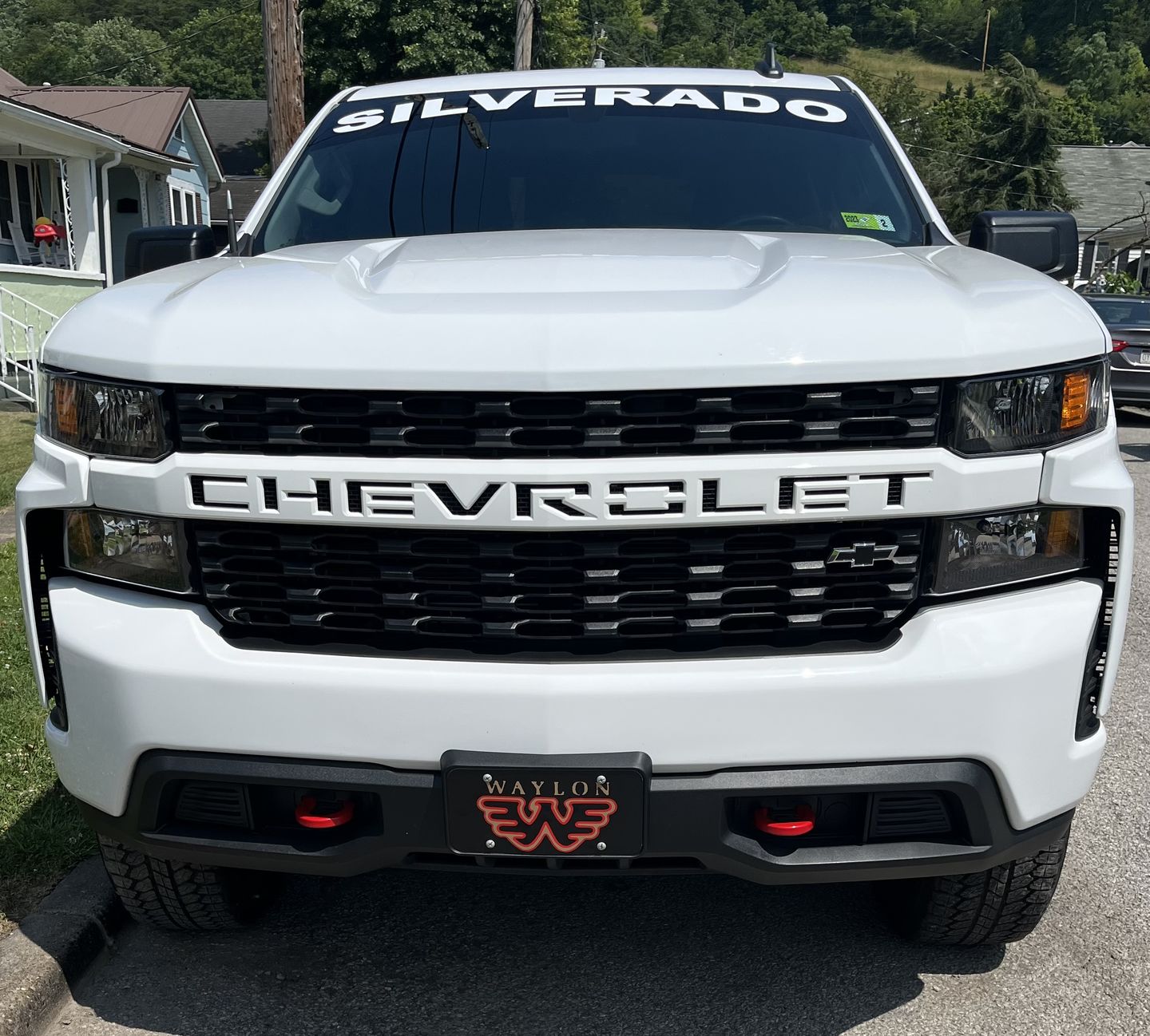 Customer photo review of Waylon Jennings Flying W License Plate