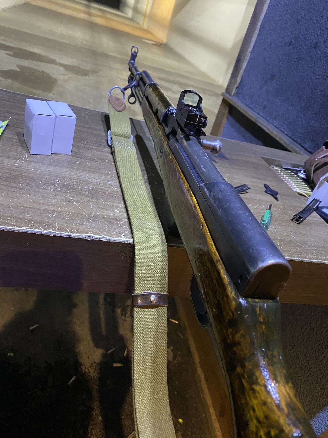Customer photo review of SKS Scout Scope Mount - works with both Long Eye Relief scope and Micro Red Dot