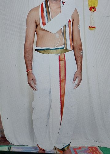 Customer photo review of Readymade Panchakacham Pocket Pet Dhotis