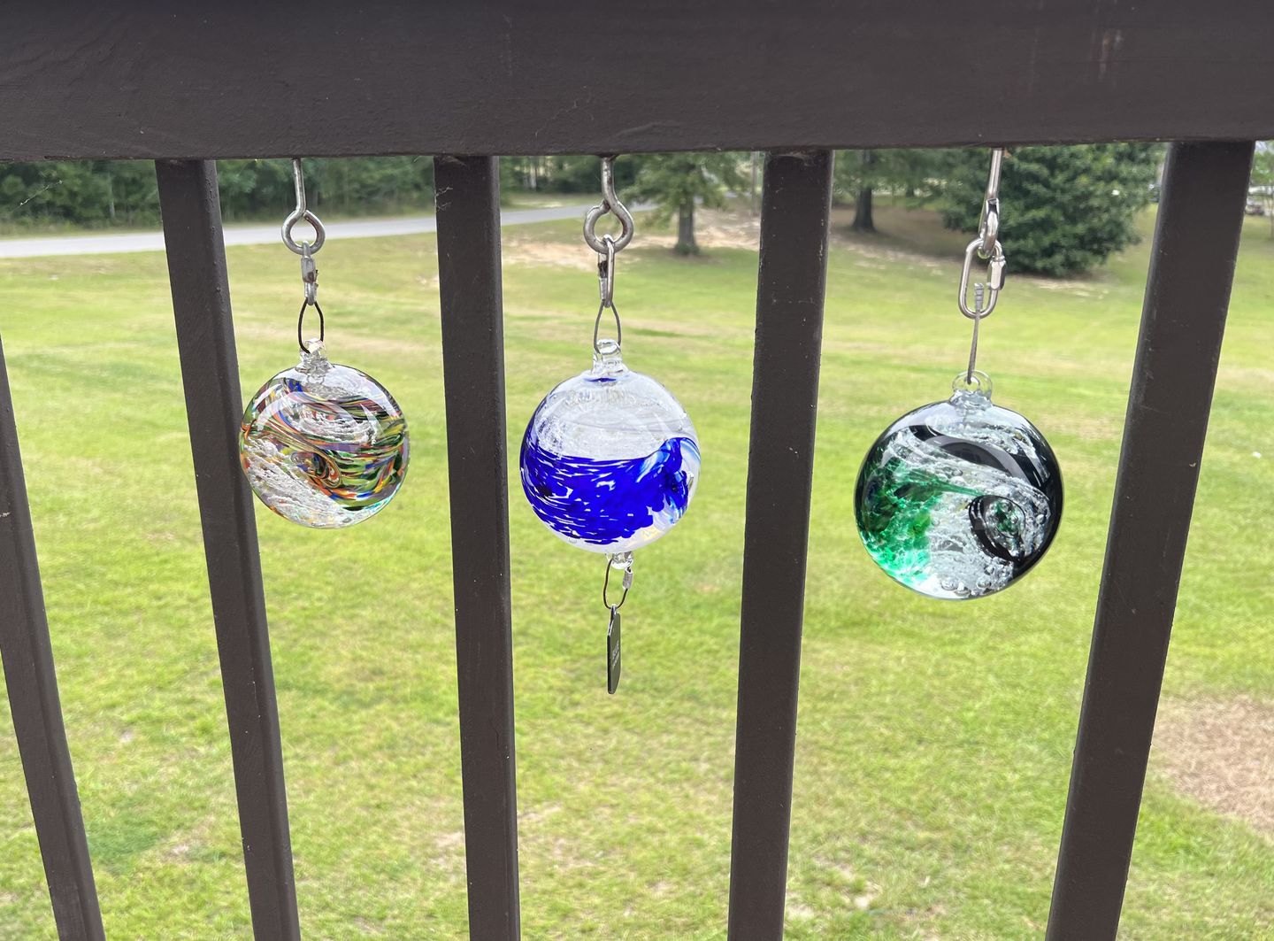 Customer photo review of Glimmer Orb with Cremation Ashes