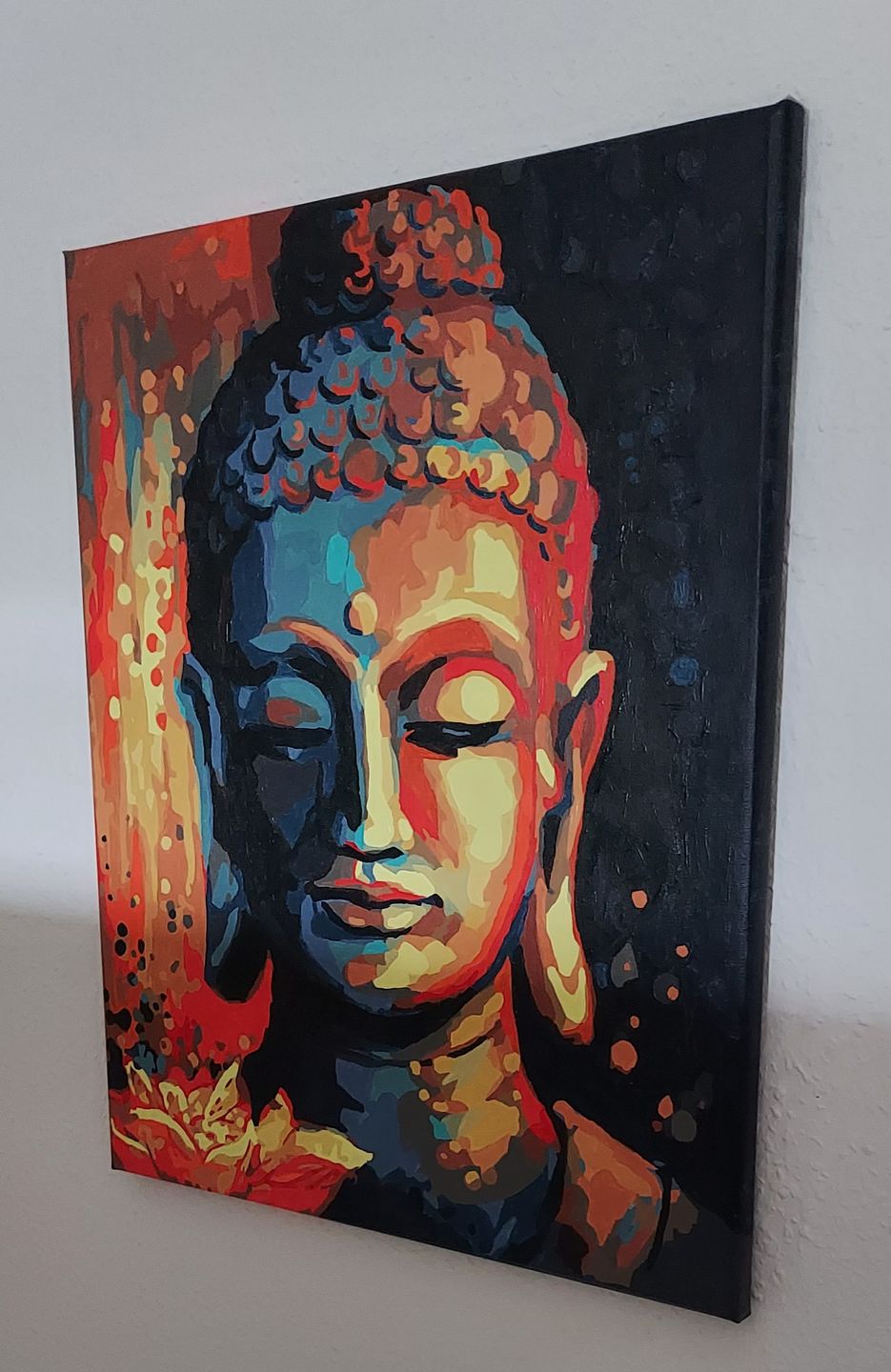 Customer photo review of Malen nach Zahlen - Buddha mit Blume