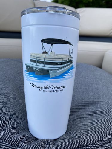 Customer photo review of Custom 20 oz. Stainless Steel Tumbler