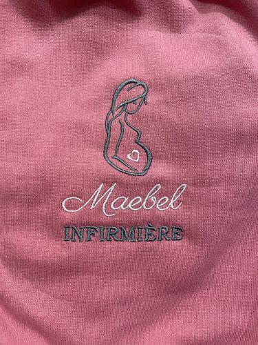 Customer photo review of Veste à capuche femme - MOTIF FEMME ENCEINTE