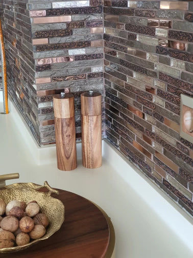 Customer photo review of Acacia Wood Salt and Pepper Grinders