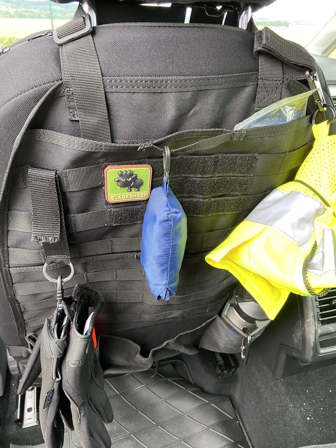 Customer photo review of Tactical MOLLE Seat Organizer v2