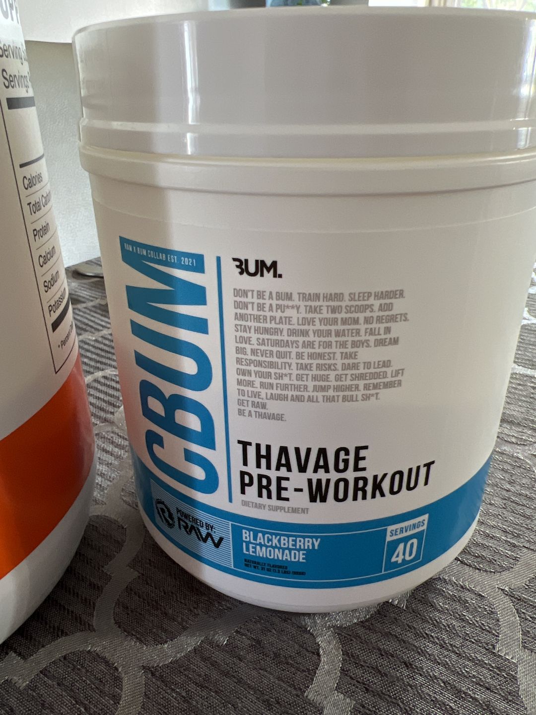 Customer photo review of CBUM - Thavage Pre-Workout 21oz