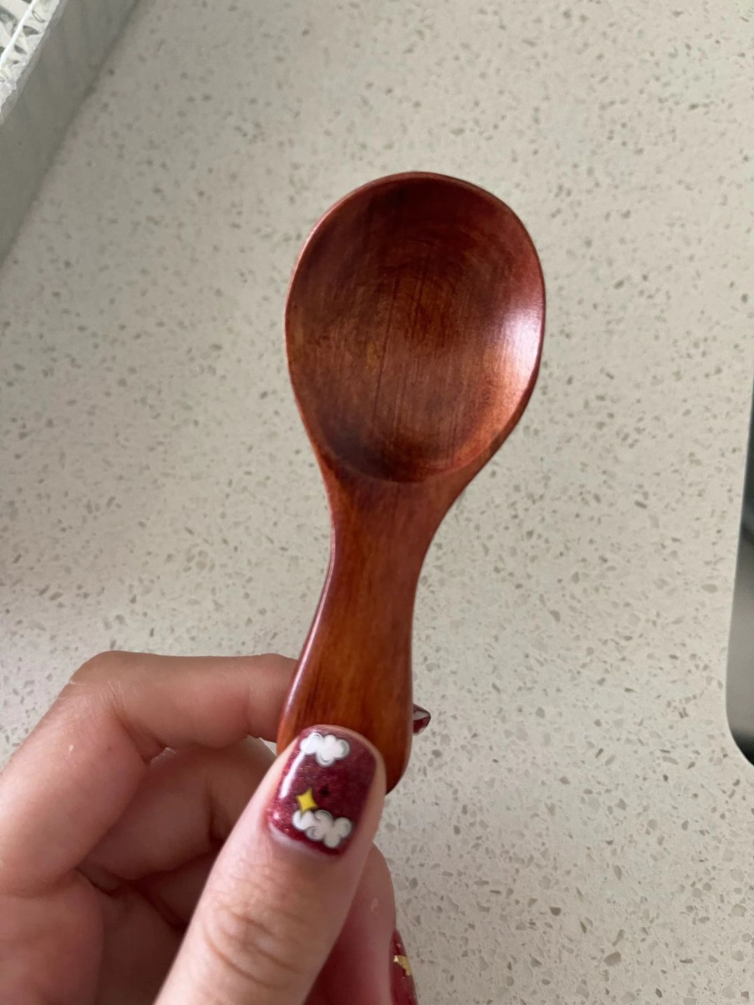 Customer photo review of Condiment Spoons - 4 Pack
