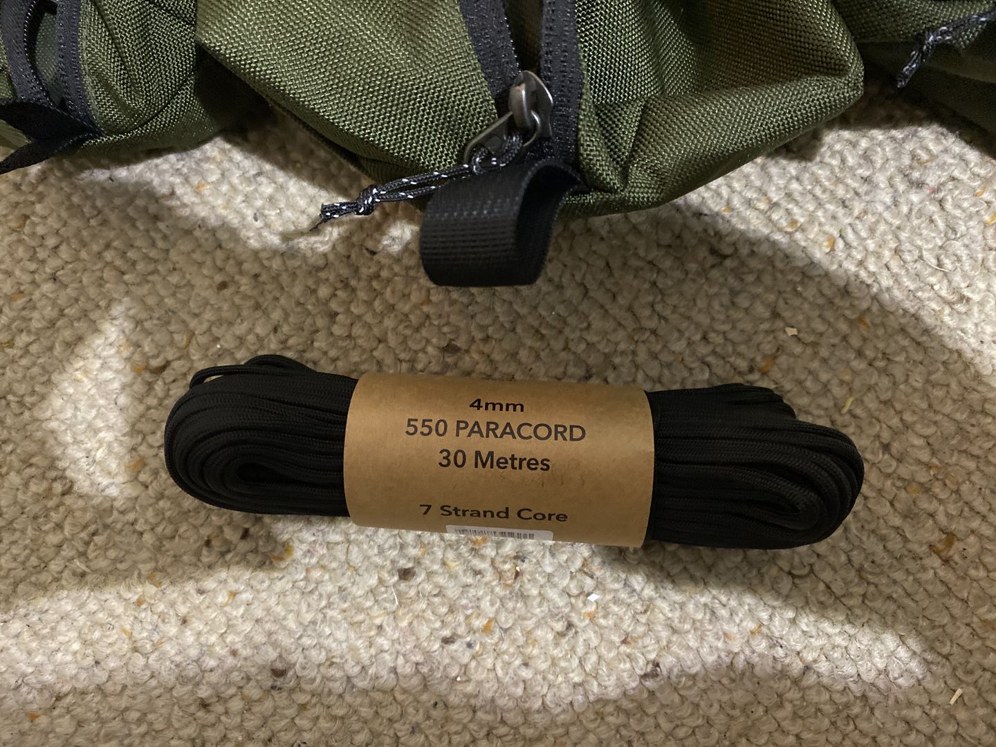 Customer photo review of 4mm 550 Paracord  (7 Strand Core)