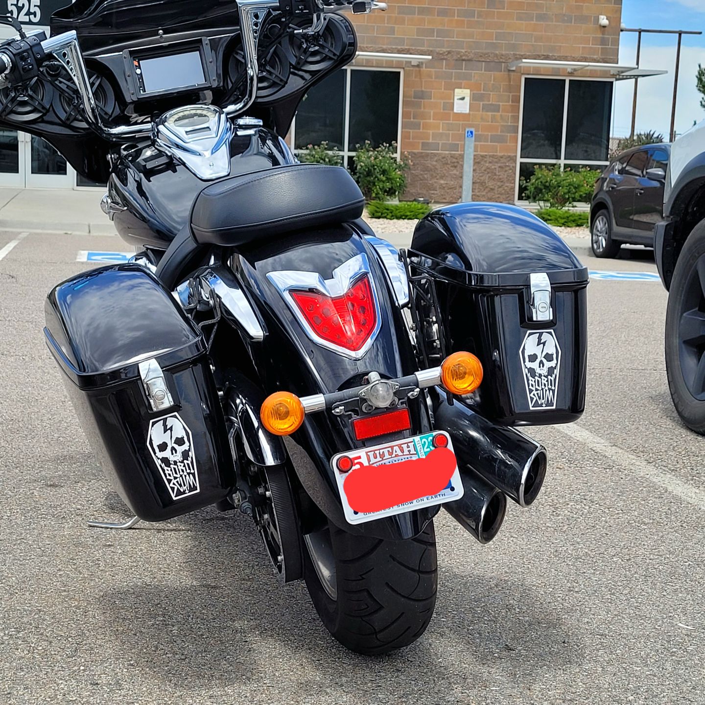 Customer photo review of SKULL COFFIN STICKER