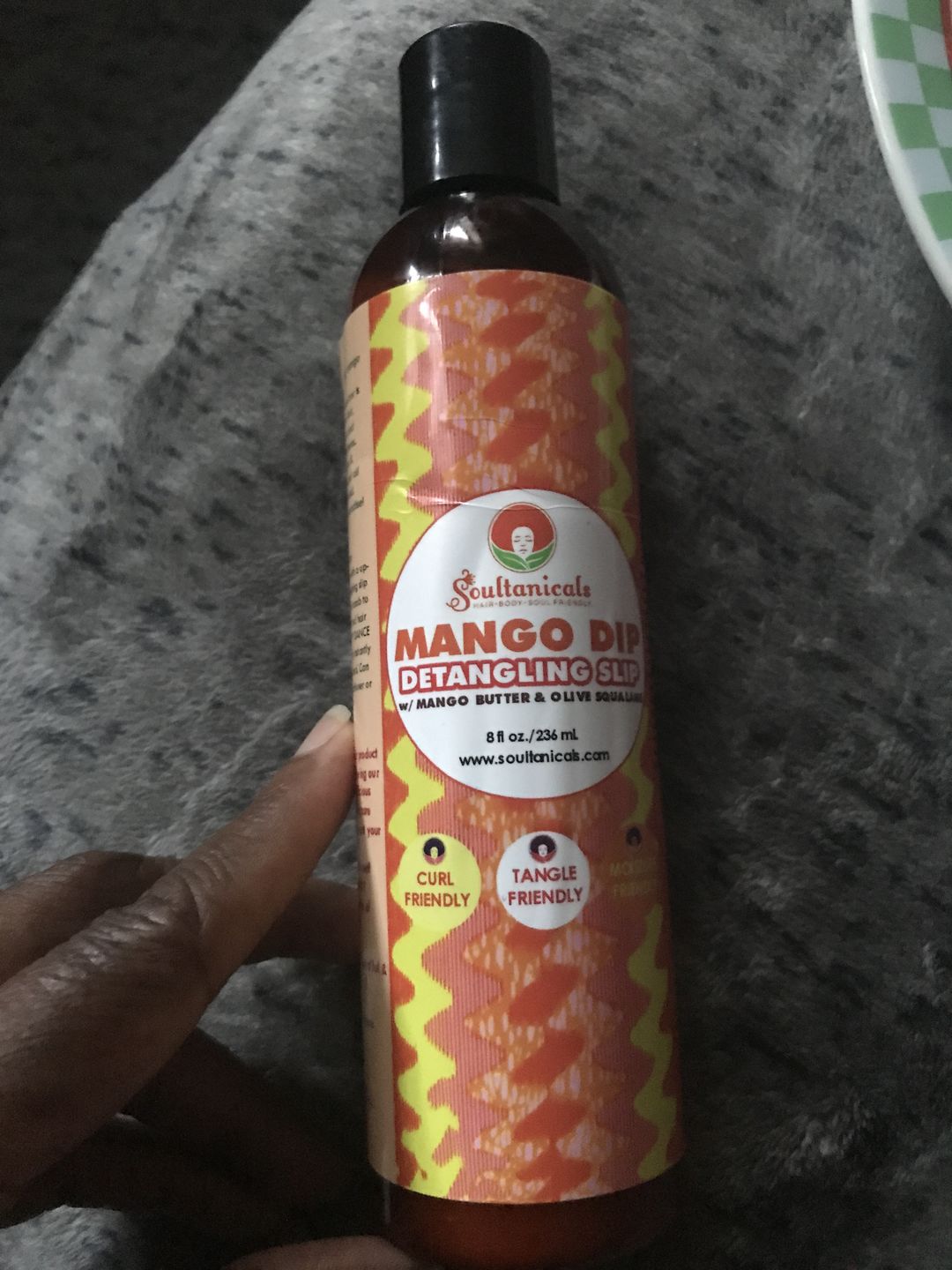 Customer photo review of Mango Dip Detangling Slip