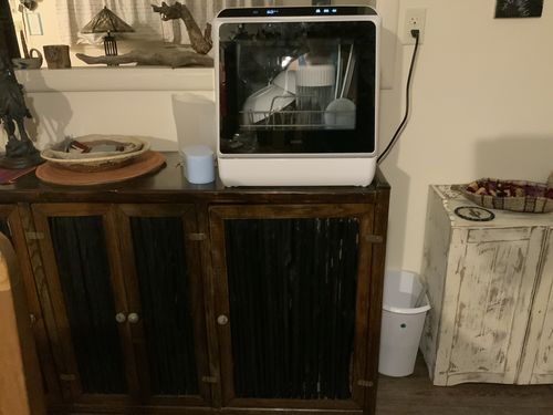 Customer photo review of R01 Compact Countertop Dishwasher