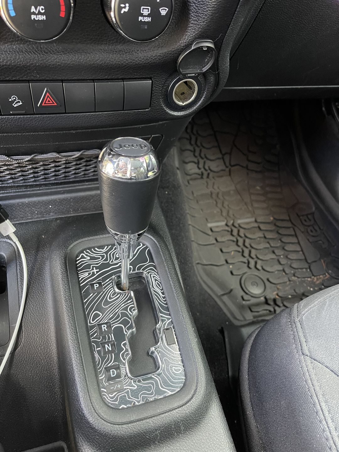 Customer photo review of Gear Shift Box Cover Accessory for 2012-2018 Wrangler JK JKU