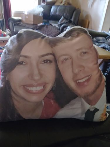 Customer photo review of Create A Custom Anything Pillow