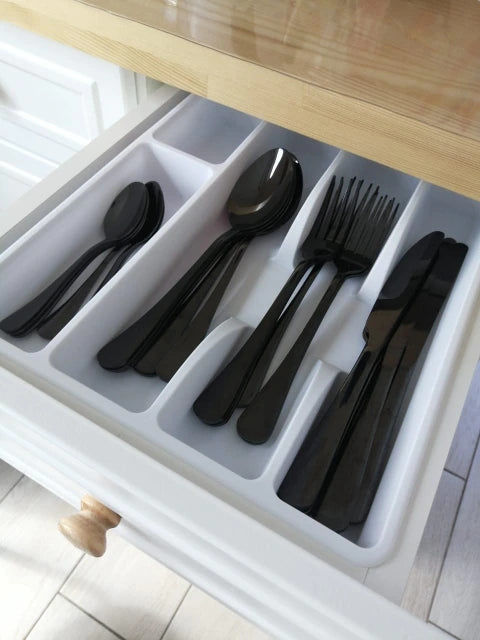 Customer photo review of Merida Black Cutlery Set