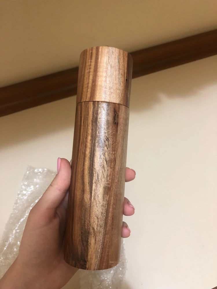Customer photo review of Acacia Wood Salt and Pepper Grinders