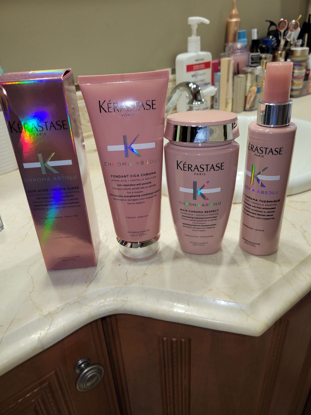 Customer photo review of Chroma Absolu : cheveux colorés fins à moyens