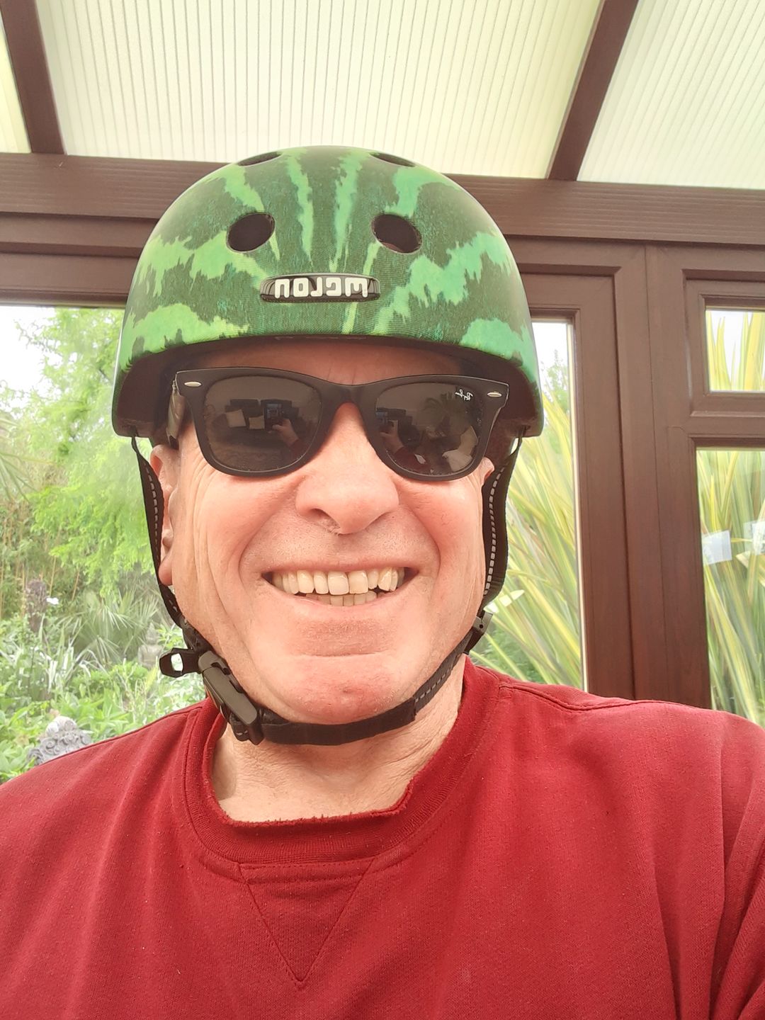 Customer photo review of Melon Bicycle Helmet Urban Active »Real Melon« (Matt)