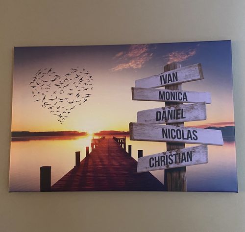 Customer photo review of TELA PERSONALIZZATA "SUNSET"