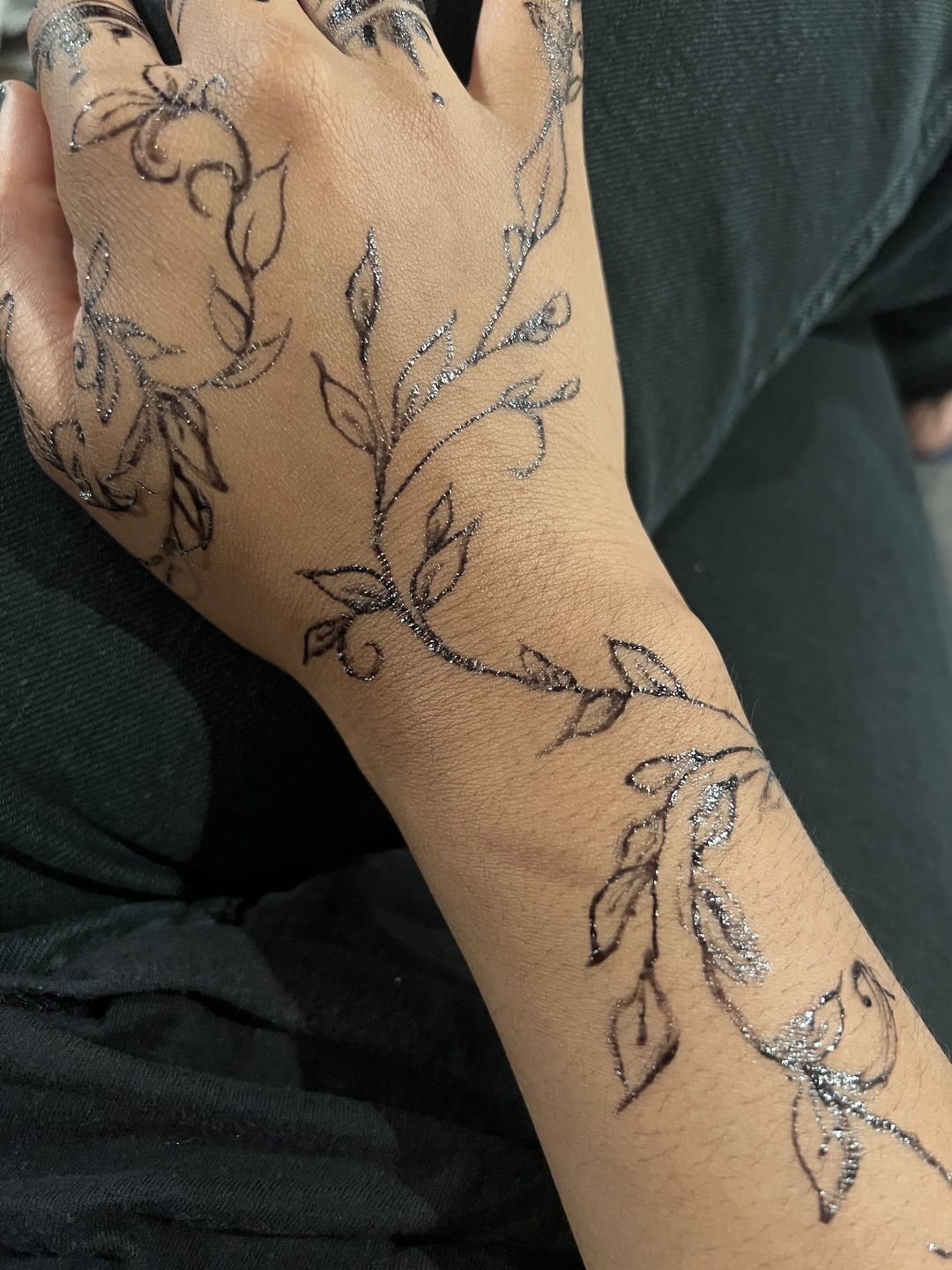Customer photo review of 1 oz. Jagua tattoo gel combo kit