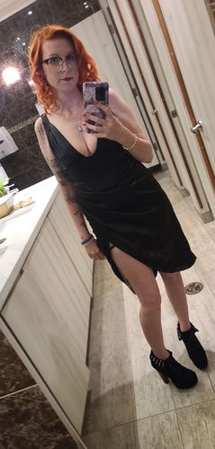 Customer photo review of Goddess Corset Dress (BLACK)