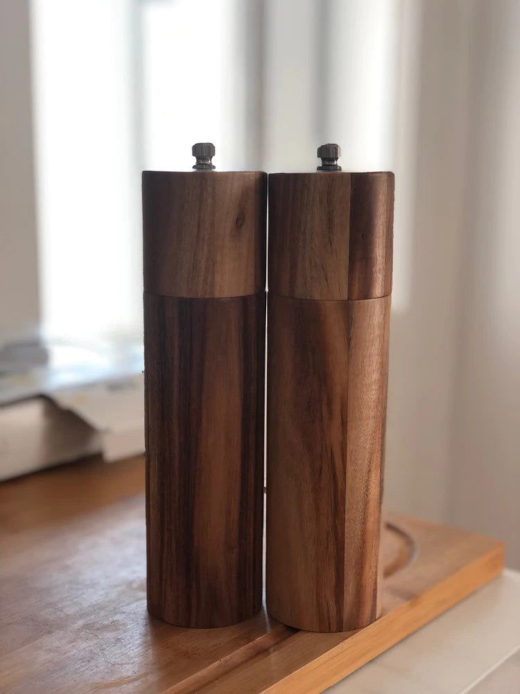 Customer photo review of Acacia Wood Salt and Pepper Grinders
