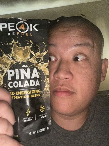 Customer photo review of Pina Colada Re-Energizing Hydration Sticks