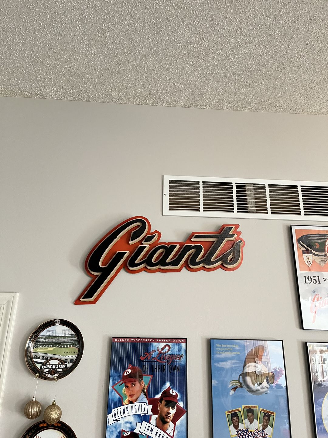 Customer photo review of San Francisco Giants Script 3D Vintage Metal Wall Art