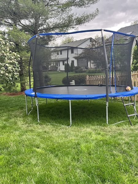 Customer photo review of Jumpfly Universal Trampoline Safety Pad