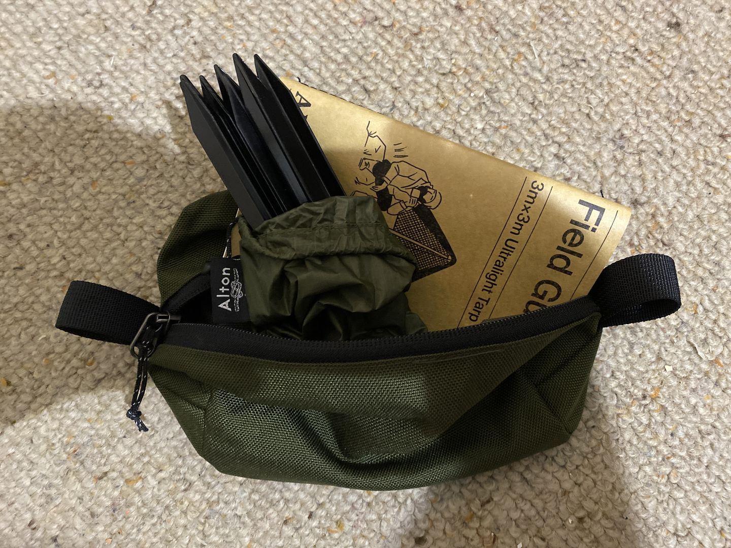 Customer photo review of Ultralight Aluminium Pegs (8 Pack)
