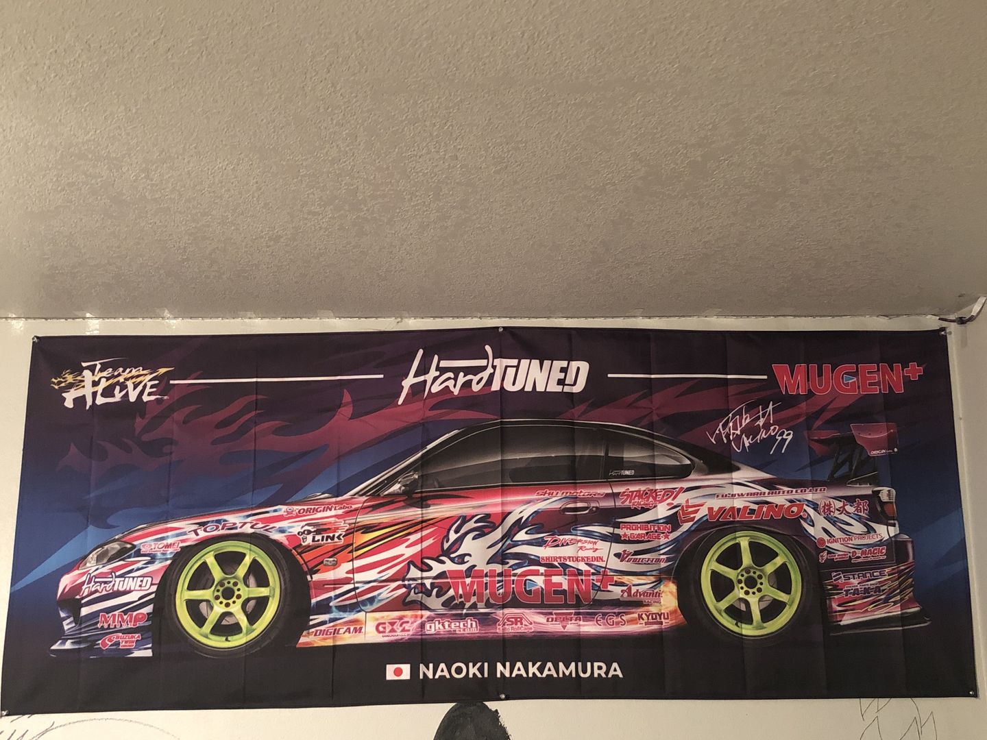 Customer photo review of Team ALIVE - Drift Team 2021/22 Workshop Flag  **LIMITED EDITION**