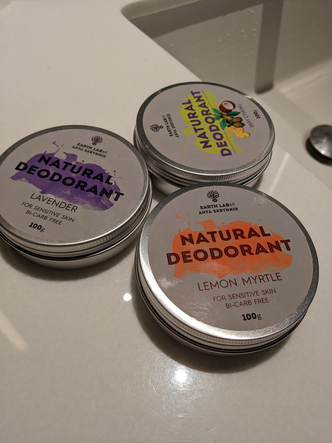 Customer photo review of Lavender Natural Deodorant for Sensitive Skin (100g)