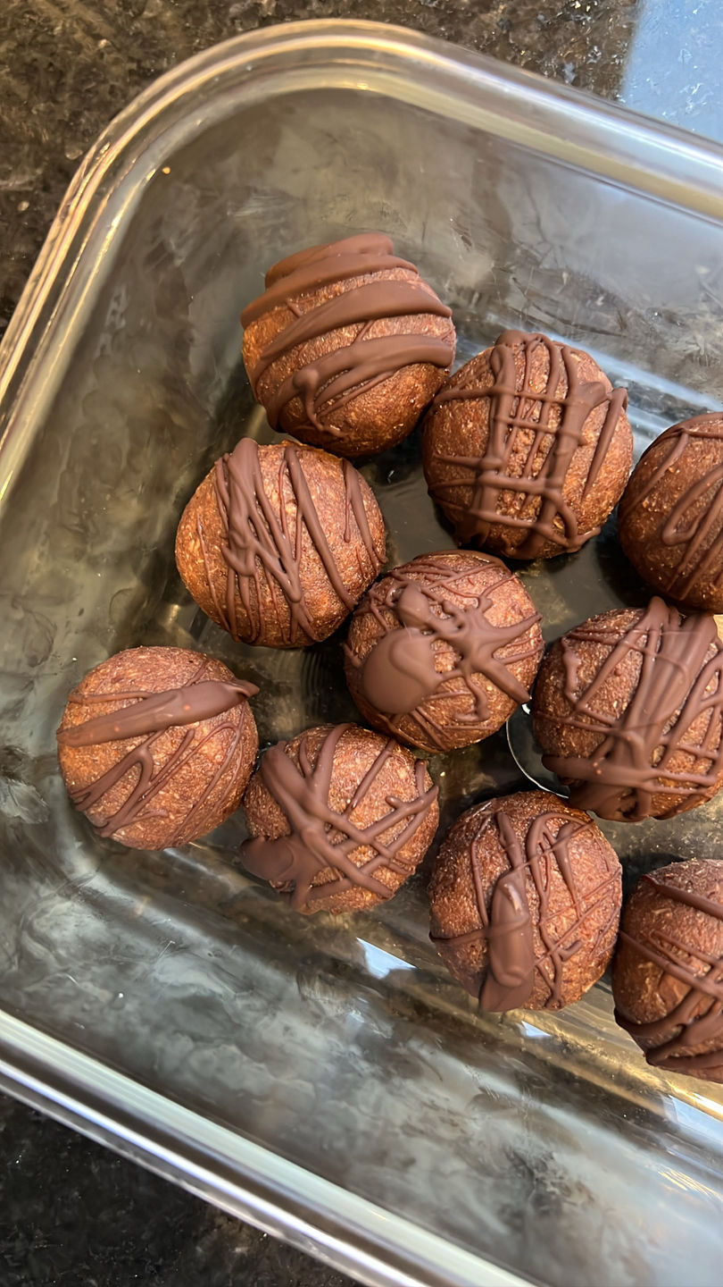 Customer photo review of Mint Chocolate Chip Rad Ball Mix