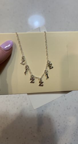 Customer photo review of Name Me Necklace