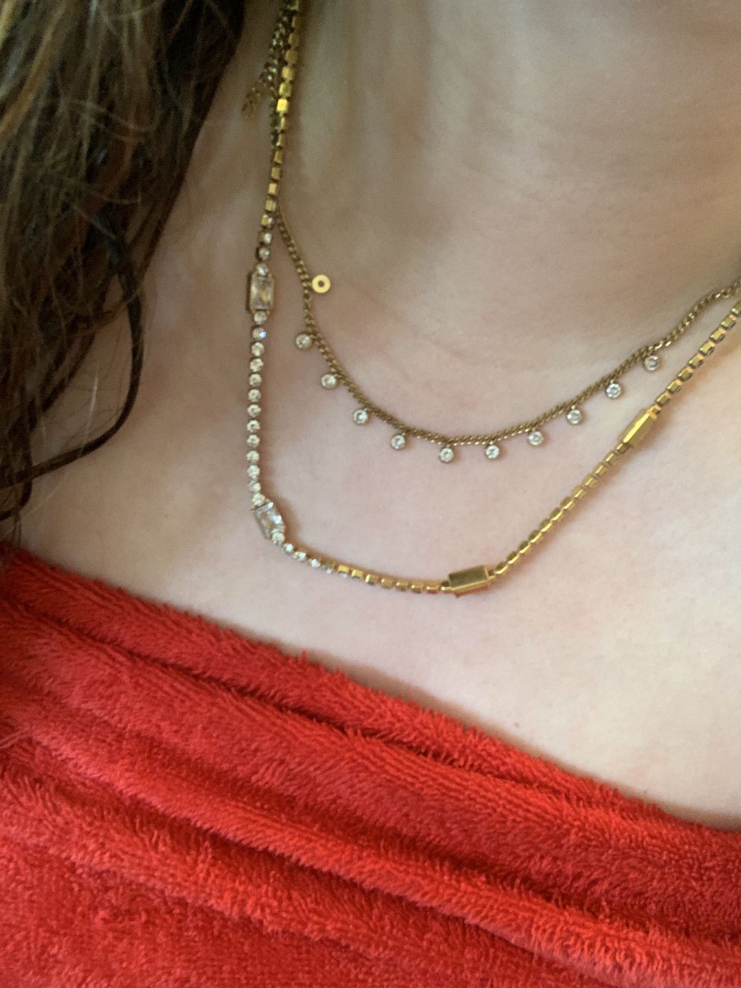 Customer photo review of Hi-Life Everlasting Stone Kette 14K Vergoldet