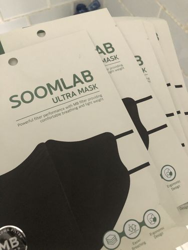 Customer photo review of [ I ] SOOMLAB Ultra Mask (Black)
