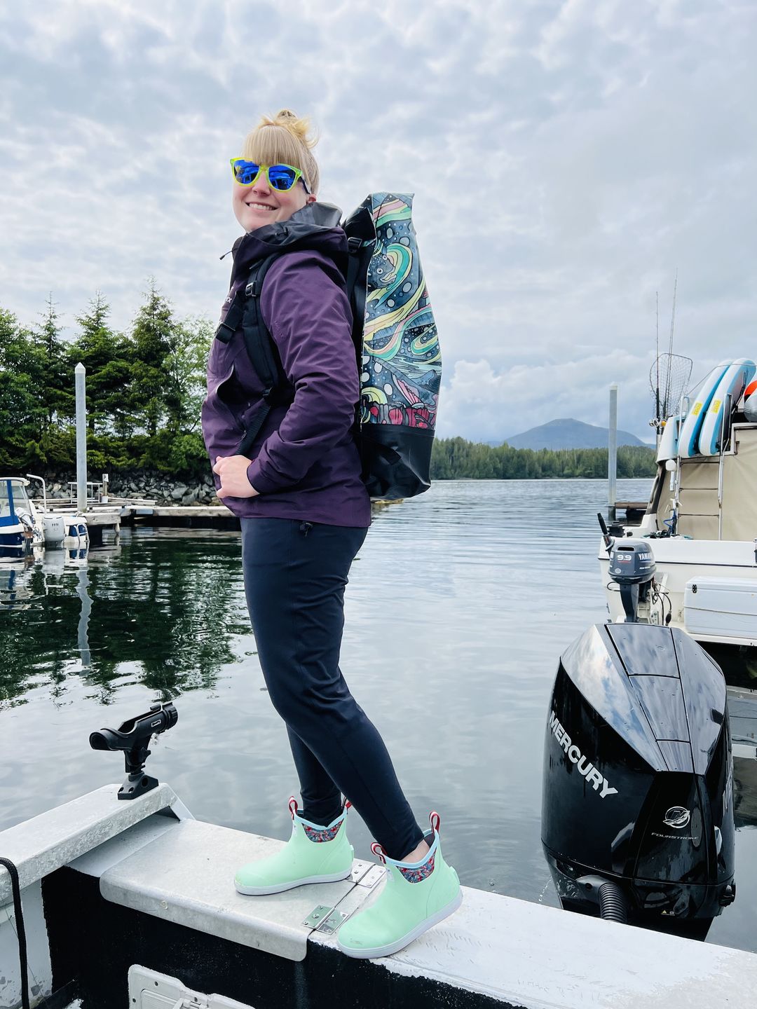 Customer photo review of HaliBorealis Backpack Dry Bag