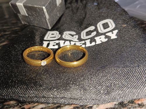 Customer photo review of Braga Wedding Rings